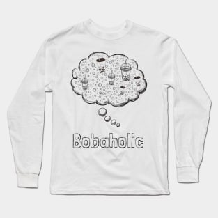 Bubble Tea-Rex - Anime Kawaii Bubble Tea Long Sleeve T-Shirt